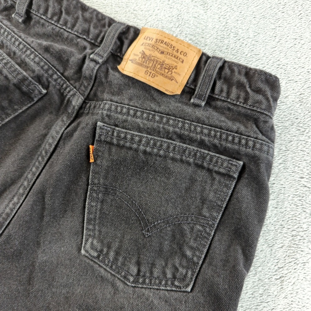 Vintage 90s Levis Orange Tab Jeans 31x32 (Fits 28x31) Black Fade Straight Canada